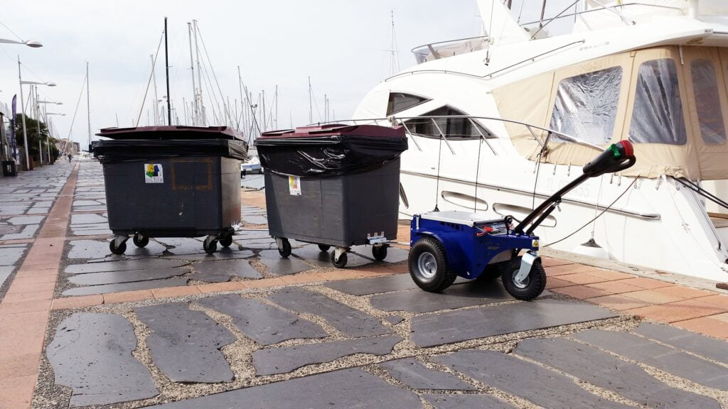 Verplaatsen afval en rolcontainers